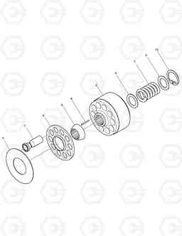 4130 MAIN PUMP - ROTARY E60, Doosan