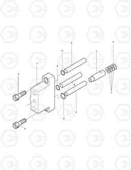 4160 MAIN PUMP - CONTROL PISTON E60, Doosan