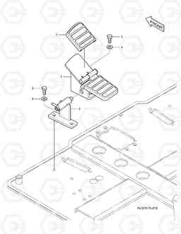 6150 PEDAL - ROTATING E60, Doosan