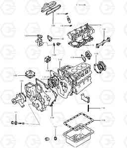 028 REPAIR GASKET KIT DX15 DX18, Doosan