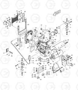 1110 ENGINE MOUNTING DX15 DX18, Doosan