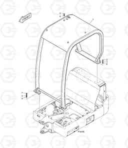 1280 CANOPY DX15 DX18, Doosan