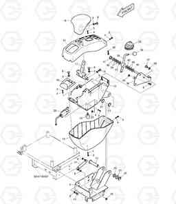 1390 CONTROL STAND - L.H DX15 DX18, Doosan