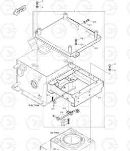 1400 SEAT BASE ASS'Y DX15 DX18, Doosan