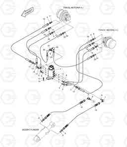 2110 TRAVELING PIPING DX15 DX18, Doosan