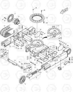 2160 TRACK FRAME - VARIABLE TRACK DX15 DX18, Doosan