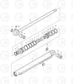 4310 BOOM SWING CYLINDER DX15 DX18, Doosan