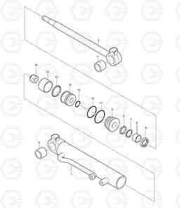 4340 EXTENTION CYLINDER DX15 DX18, Doosan