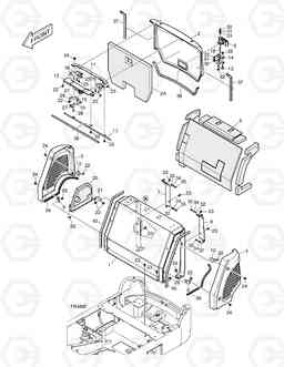 6230 ENGINE COVER - CABIN DX15 DX18, Doosan