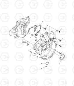 013 FLYWHEEL HOUSING DX225LL, Doosan