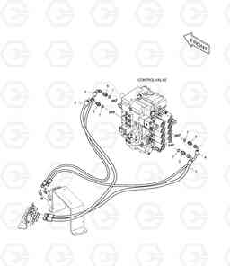 1360 PILOT PIPING(6) DX225LL, Doosan