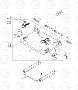 1430 SEAT SLIDING PLATE DX225LL, Doosan