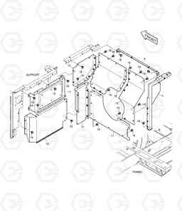 1630 BAFFLE DX225LL, Doosan