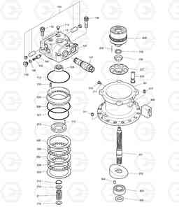 4140 SWING MOTOR DX225LL, Doosan