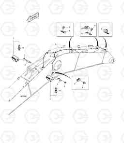 6180 ELECTRIC PARTS - WORKING LAMP DX225LL, Doosan