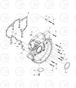 003 FLYWHEEL HOUSING DX340LC, Doosan