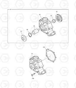 014 WATER PUMP DX340LC, Doosan