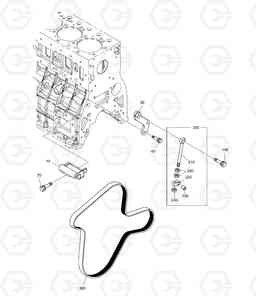 026 ALTERNATOR & ALTERNATOR MOUNTING DX340LC, Doosan