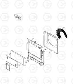 1140 RADIATOR DX340LC, Doosan