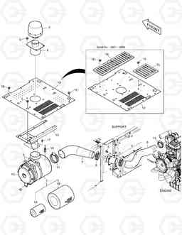 1170 AIR CLEANER DX340LC, Doosan