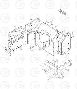 1570 BAFFLE DX340LC, Doosan