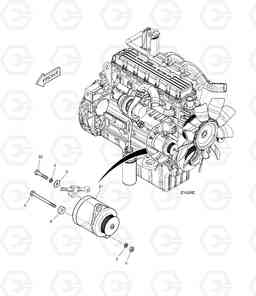 1710 ALTERNATOR MOUNTING DX340LC, Doosan