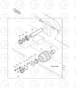 2160 UPPER ROLLER DX340LC, Doosan