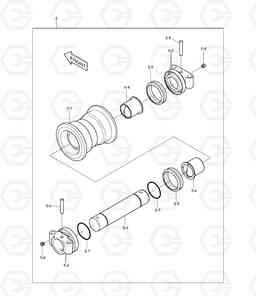 2170 LOWER ROLLER DX340LC, Doosan