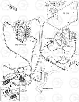 6140 PILOT PIPING - ONE & TWO WAY DX340LC, Doosan