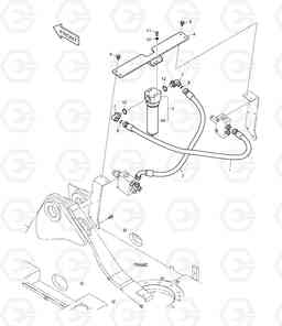 6160 TWO WAY PIPING - WITH FILTER DX340LC, Doosan