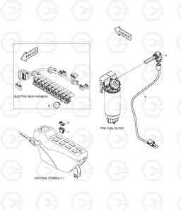 6520 FUEL HEATER DX340LC, Doosan