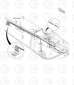 7010 LUBRICATION PIPING - UPPER BOOM DX340LC, Doosan