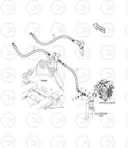 7020 MAIN PIPING - ONE WAY(ARTI. BOOM) DX340LC, Doosan