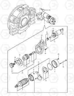 025 STARTING MOTOR DX80R, Doosan