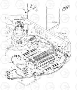 1250 PILOT PIPING(1) DX80R, Doosan