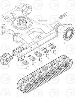 2110 RUBBER CRAWLER DX80R, Doosan