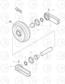 2120 IDLER DX80R, Doosan