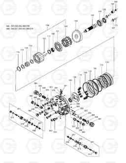 4130 TRAVEL MOTOR DX80R, Doosan