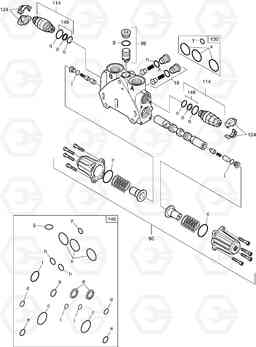 4170 BOOM BLOCK - CONTROL VALVE DX80R, Doosan