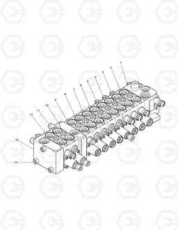 4430 CONTROL VALVE - ROTATING DX80R, Doosan