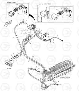 6120 PILOT PIPING - ROTATING DX80R, Doosan