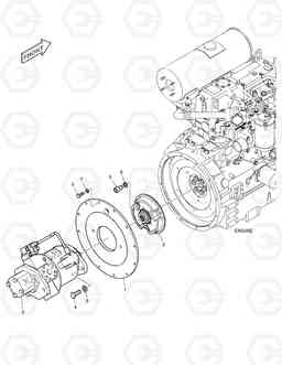 1150 PUMP MOUNTING E80, Doosan