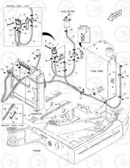 1170 FUEL PIPING E80, Doosan