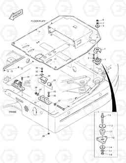 1330 CABIN MOUNTING E80, Doosan