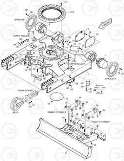 2100 TRACK FRAME E80, Doosan