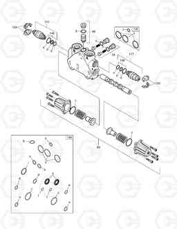 4190 BUCKET BLOCK - CONTROL VALVE E80, Doosan