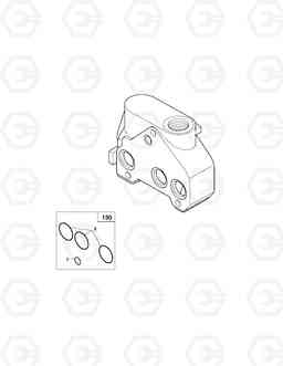 4270 OUTLET BLOCK - CONTROL VALVE E80, Doosan