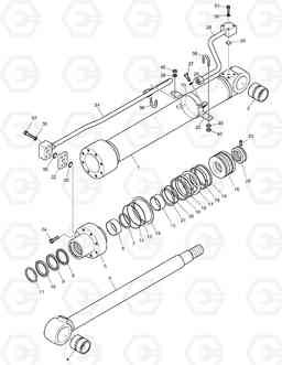 4340 BUCKET CYLINDER E80, Doosan