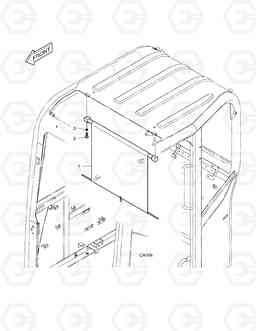 6340 SUN VISOR E80, Doosan