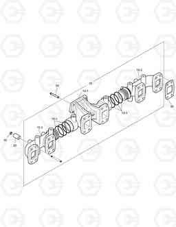 015 EXHAUST MANIFOLD DL350, Doosan